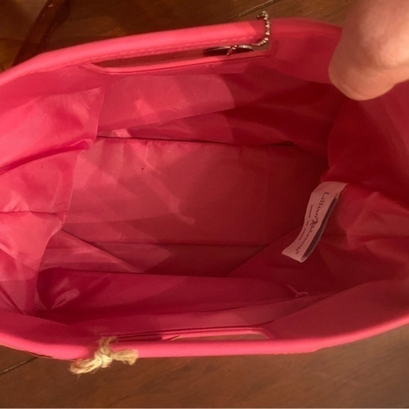 Lillian Vernon Pink Suede‎ Tote Bag - Picture 3 of 8